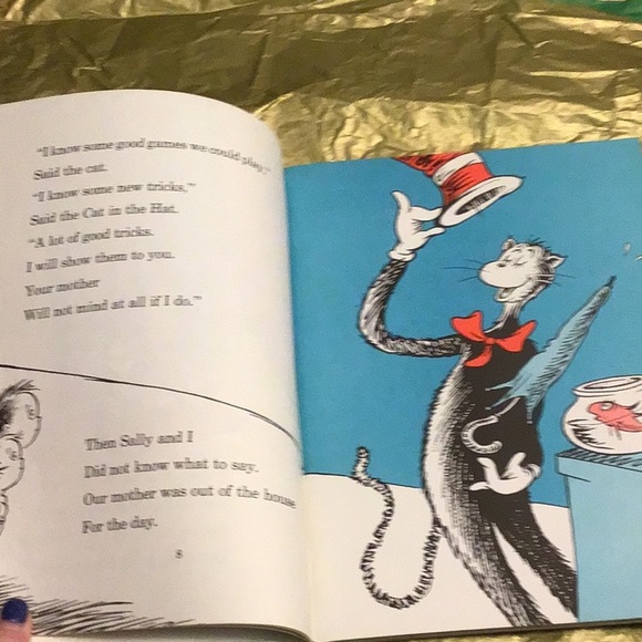 🍀2/10.00🍀The Cat in the Hat, Dr. Seuss 1957/1987, vintage very nice condition - Picture 6 of 7